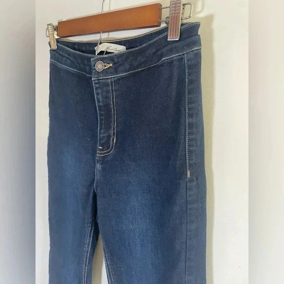 KanCan High Rise Extreme Flare Jeans 5 26x32” Dark Wash Denim Bell Bottoms 0050 - Picture 3 of 12